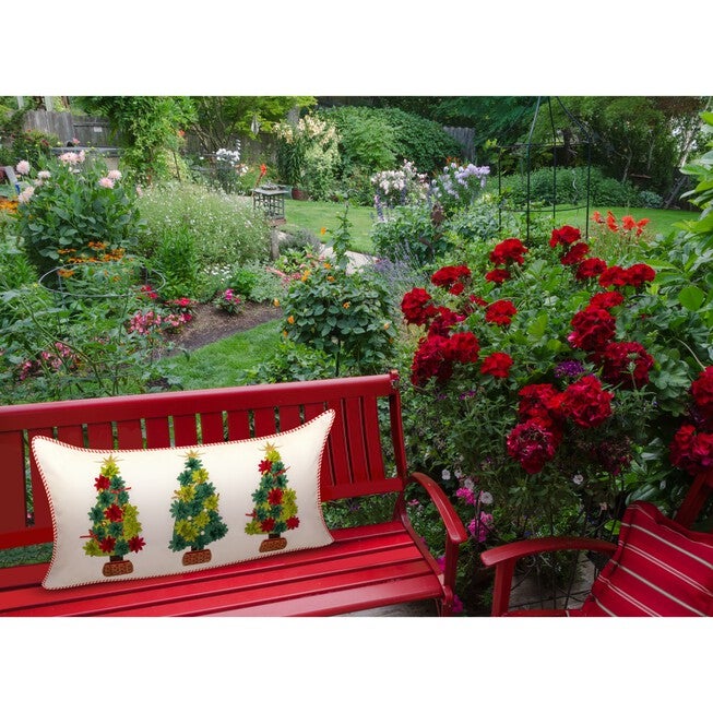 Indoor & Outdoor Holiday Potted Christmas Trees Decorative Pillow , , alternate image number 7