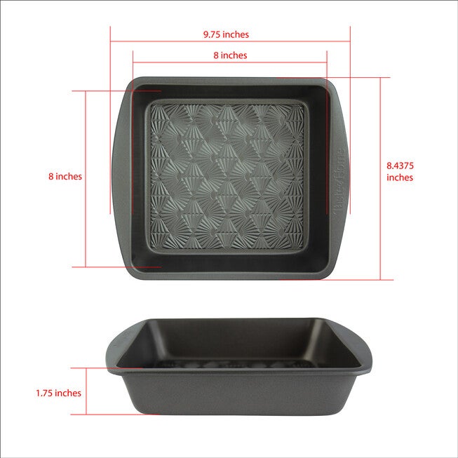 8 Inch Non Stick Metal Square Baking Pan, , alternate image number 4
