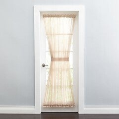 BH Studio Sheer Voile Door Panel With Tiebacks