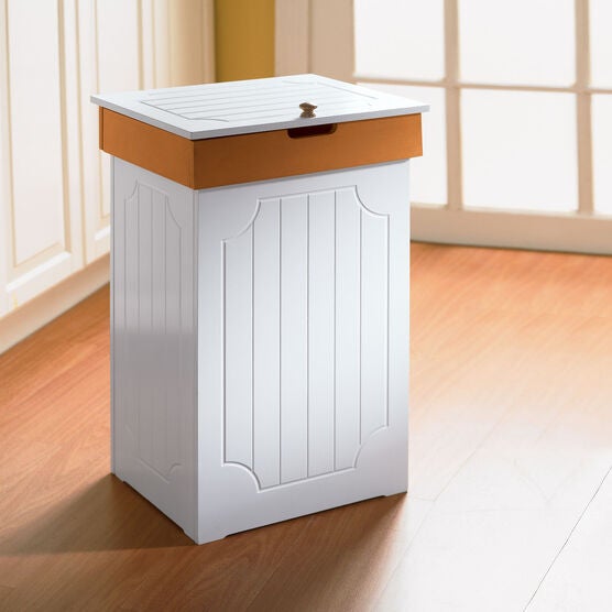 Country Kitchen Trash Can, WHITE HONEY, hi-res image number null