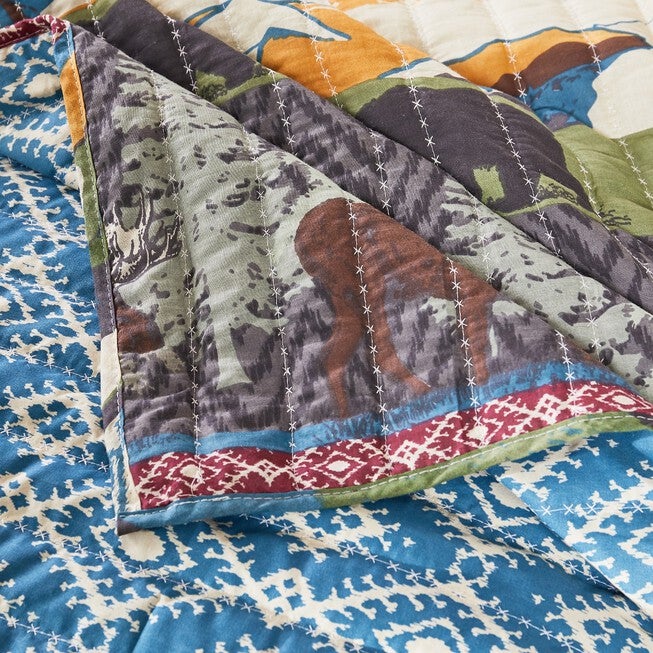 Black Bear Lodge Quilt And Pillow Sham Set, , alternate image number 3