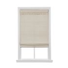Cordless Tassel Trim Valance Flat Roman Shade, SANDSTONE, hi-res image number null