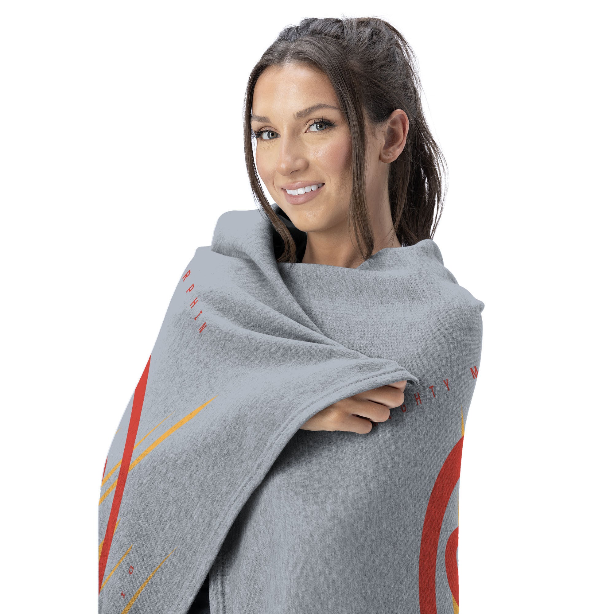 Hasbro Power Rangers Red Ranger Silk Touch Throw Blanket 50X60 Inches, GRAY, alternate image number 2