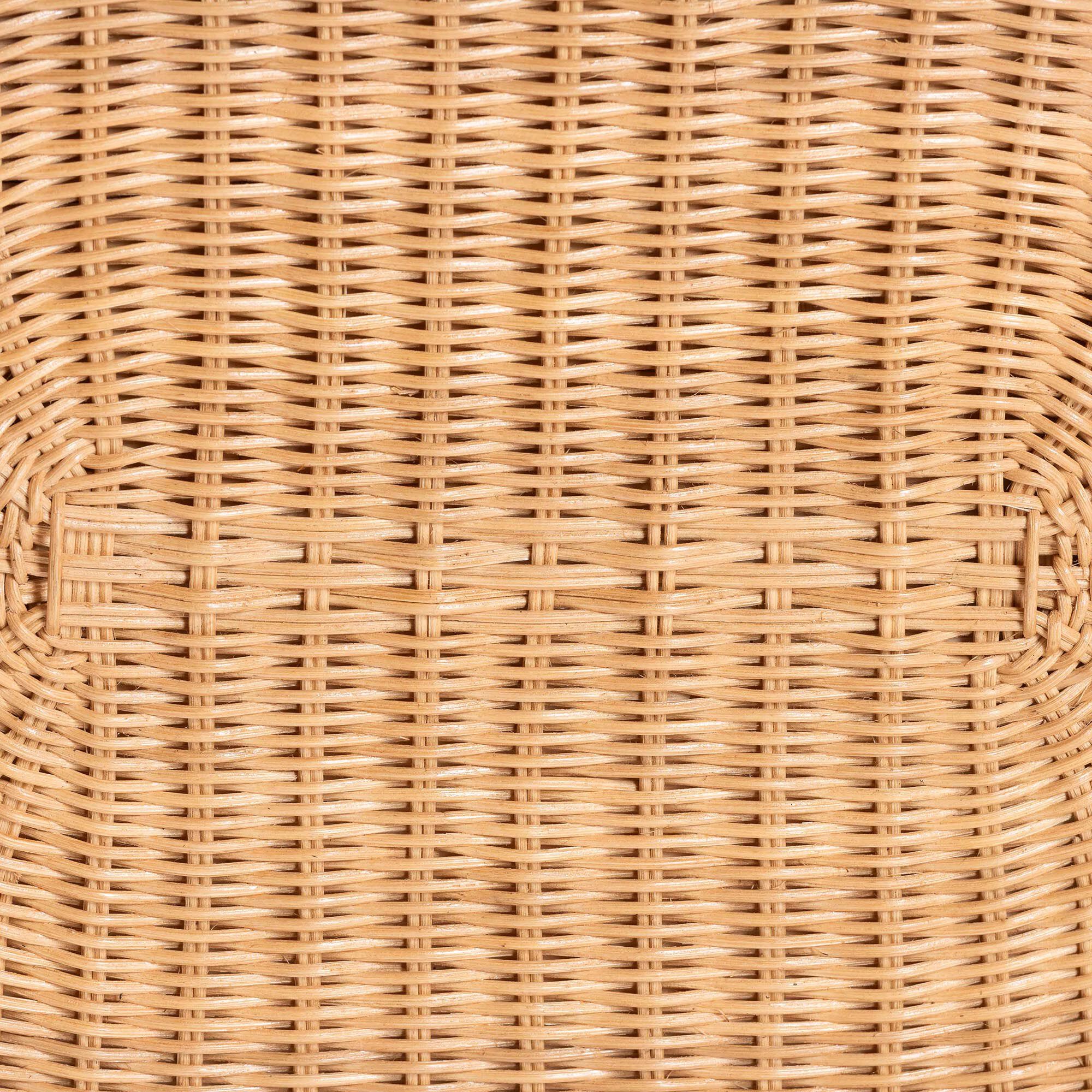 Elissa Bohemian Light Honey Rattan Elephant End Table, HONEY, alternate image number 6