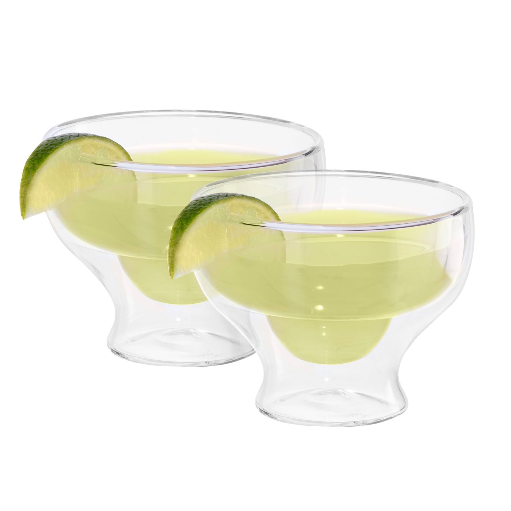 10 oz. Double Wall Margarita Glasses, Set of 2