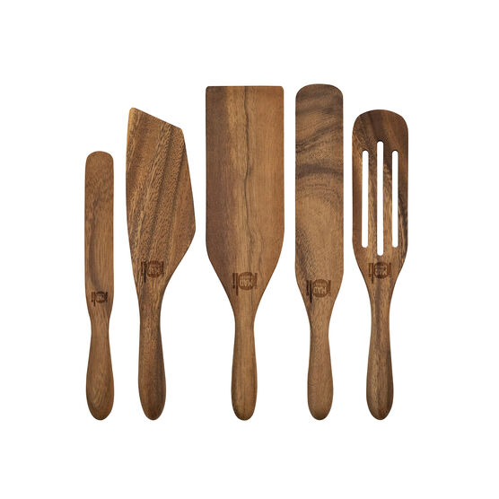 Mad Hungry Original 5-Piece Walnut Wood Spurtle Set, , on-hover image number null