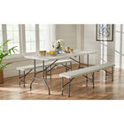 6'L Fold-In-Half Resin Bench, , on-hover image number null