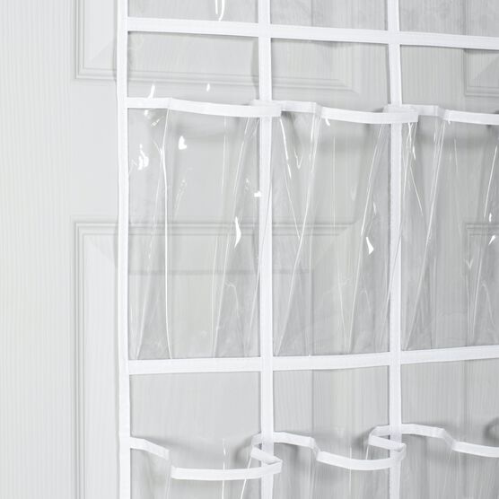 Clearly Organized - Over the Door Shoe Organizer with 24 Pockets, , alternate image number null
