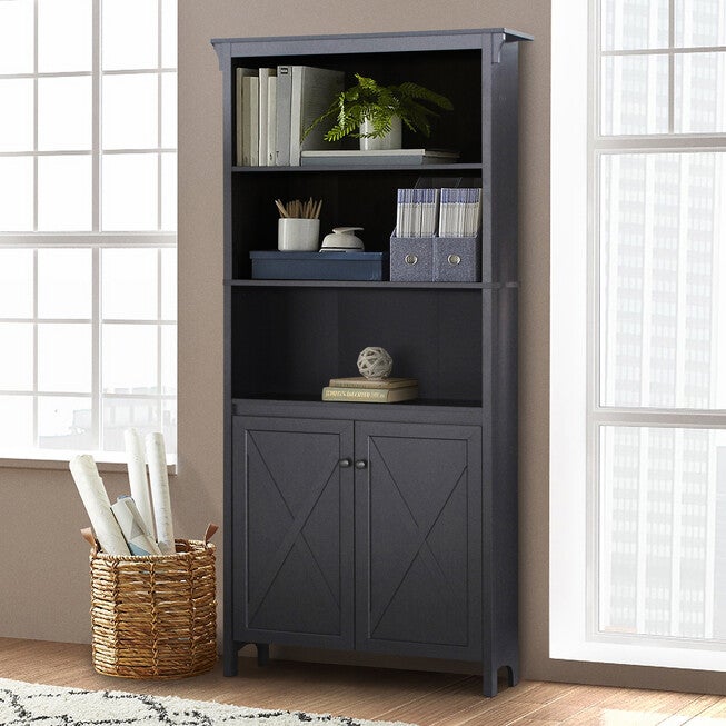 Hawksbury Bookcase With 2 Door Bookcase, , on-hover image number null