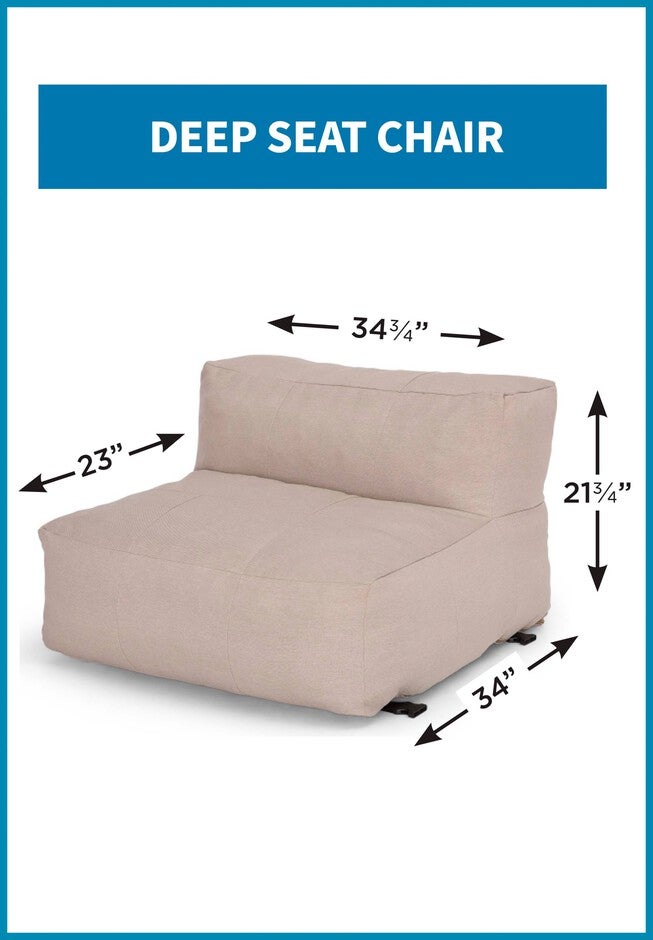 Santorini Modular Single Deep Seat Chair, , alternate image number null