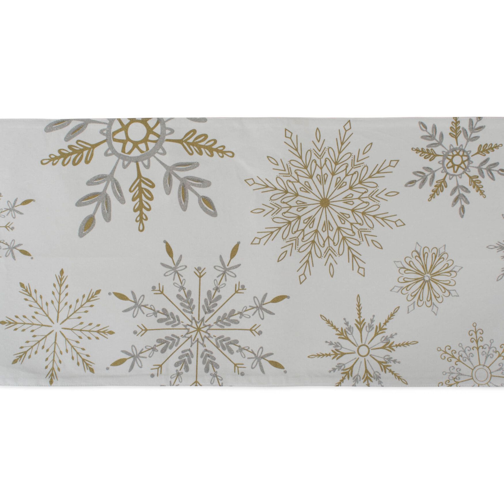 Snowflake Sparkle Printed Table Runner, , alternate image number 4