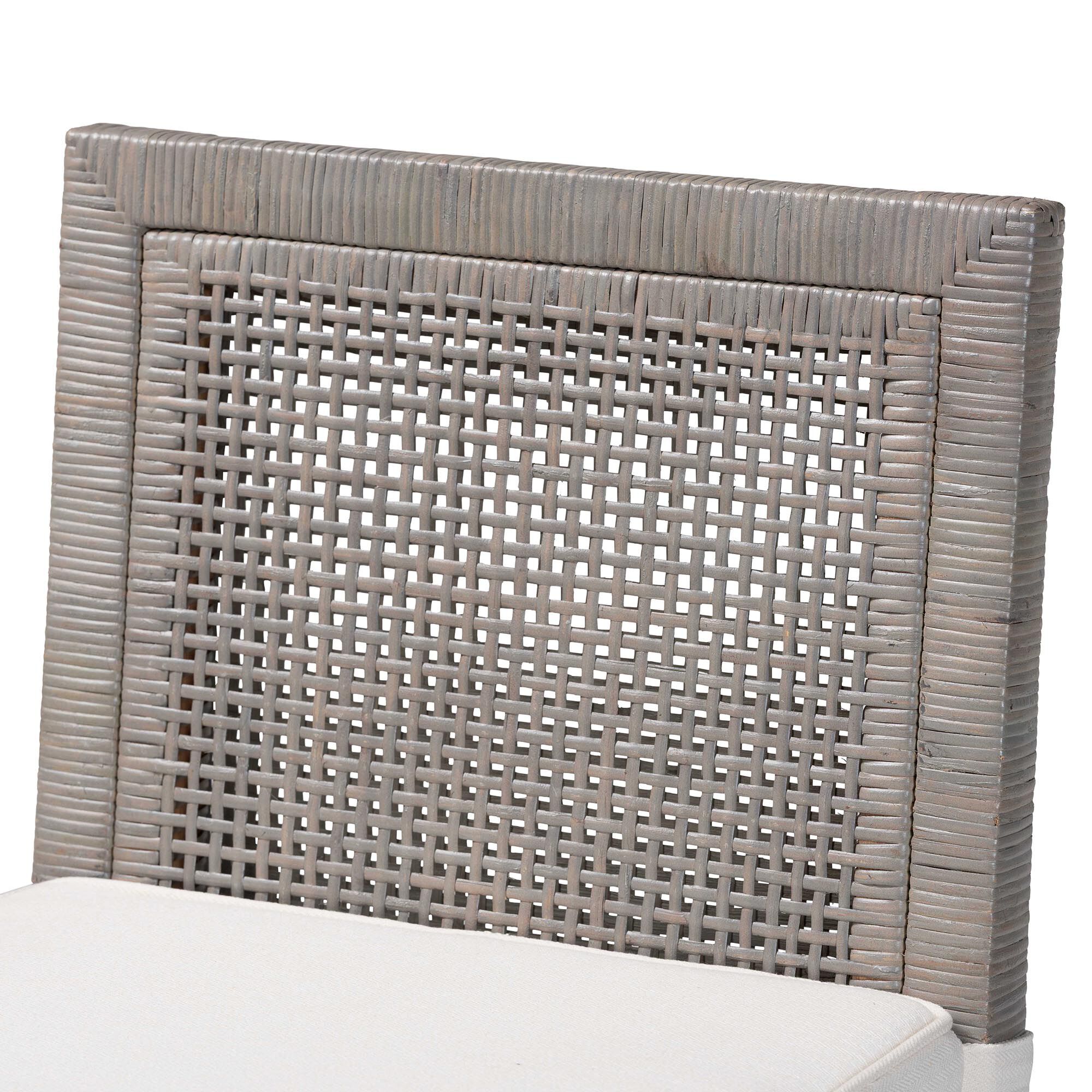 Sofia Natural Rattan Counter Stool, GREY, alternate image number 5