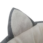 GREY Printing poly-cotton cozy round cat bed , 21 inch, , alternate image number null