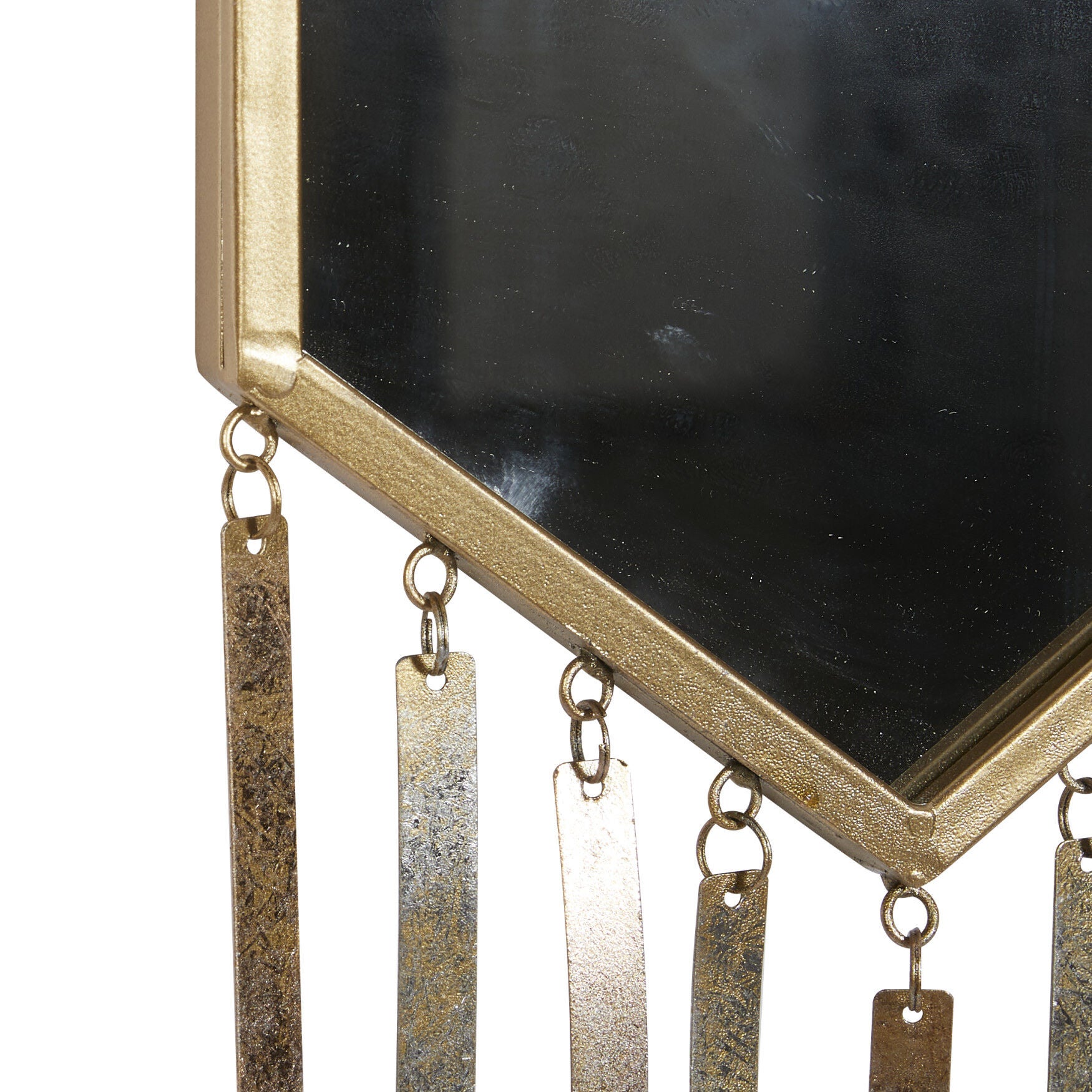 Set Of 3 Gold Metal Farmhouse Wall Mirror, , alternate image number 5