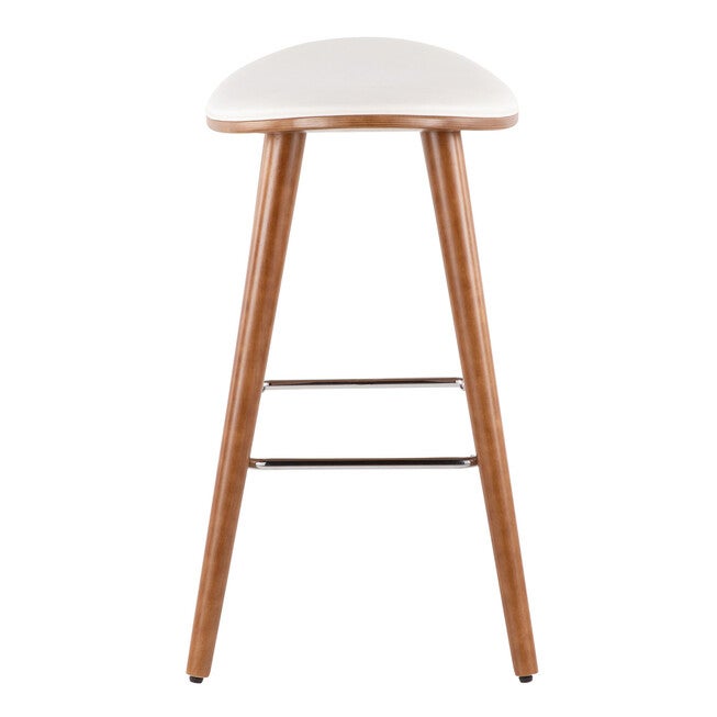 Saddle 26 inches Mid-Century Modern Counter Stool - Set Of 2, , alternate image number 2
