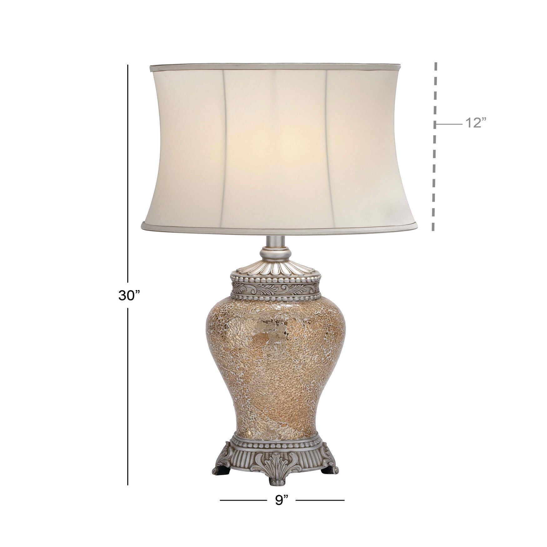 Bronze Glass Tuscan Table Lamp, , alternate image number 10