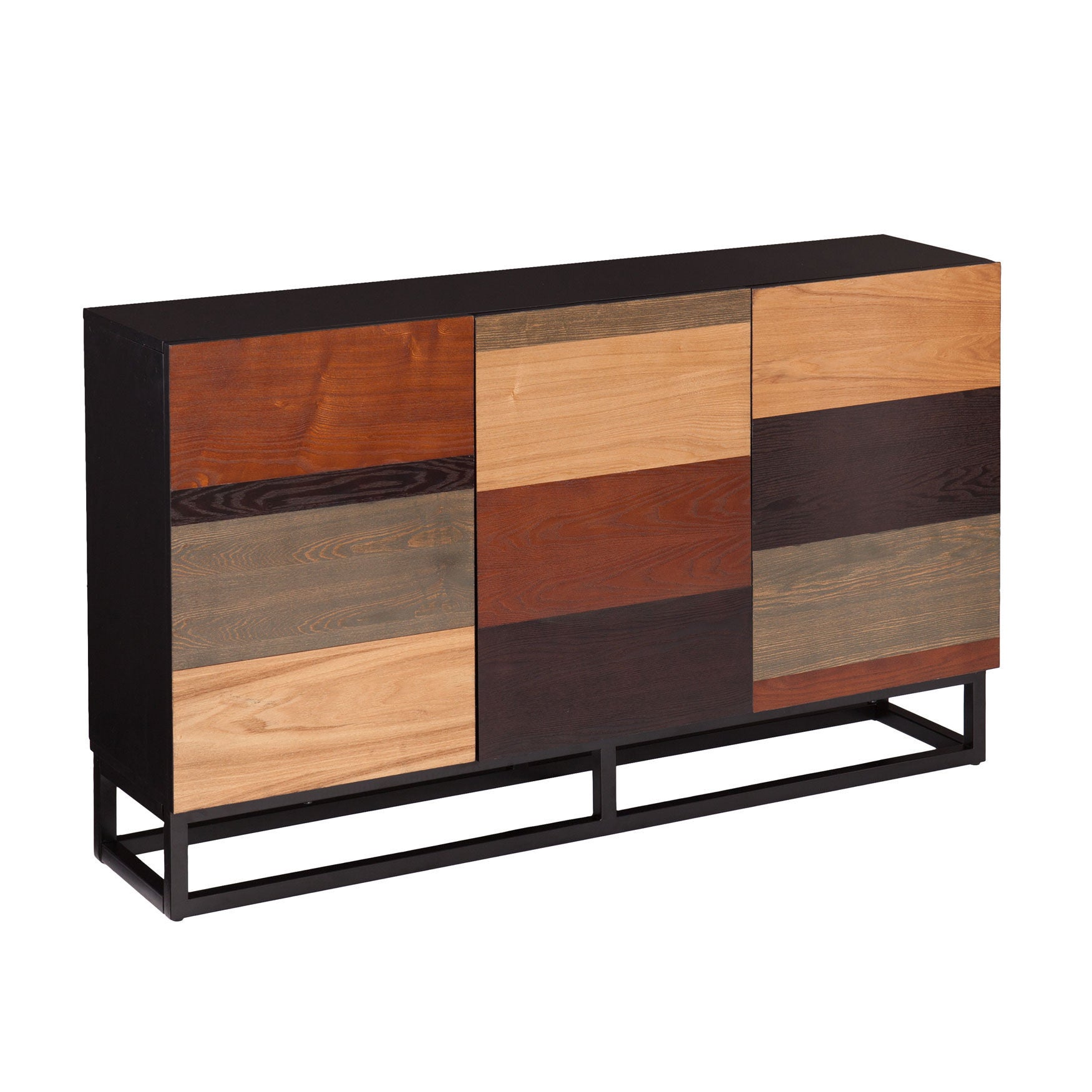 Mixed Tonal Wooden Console Table, MULTI, hi-res image number 0