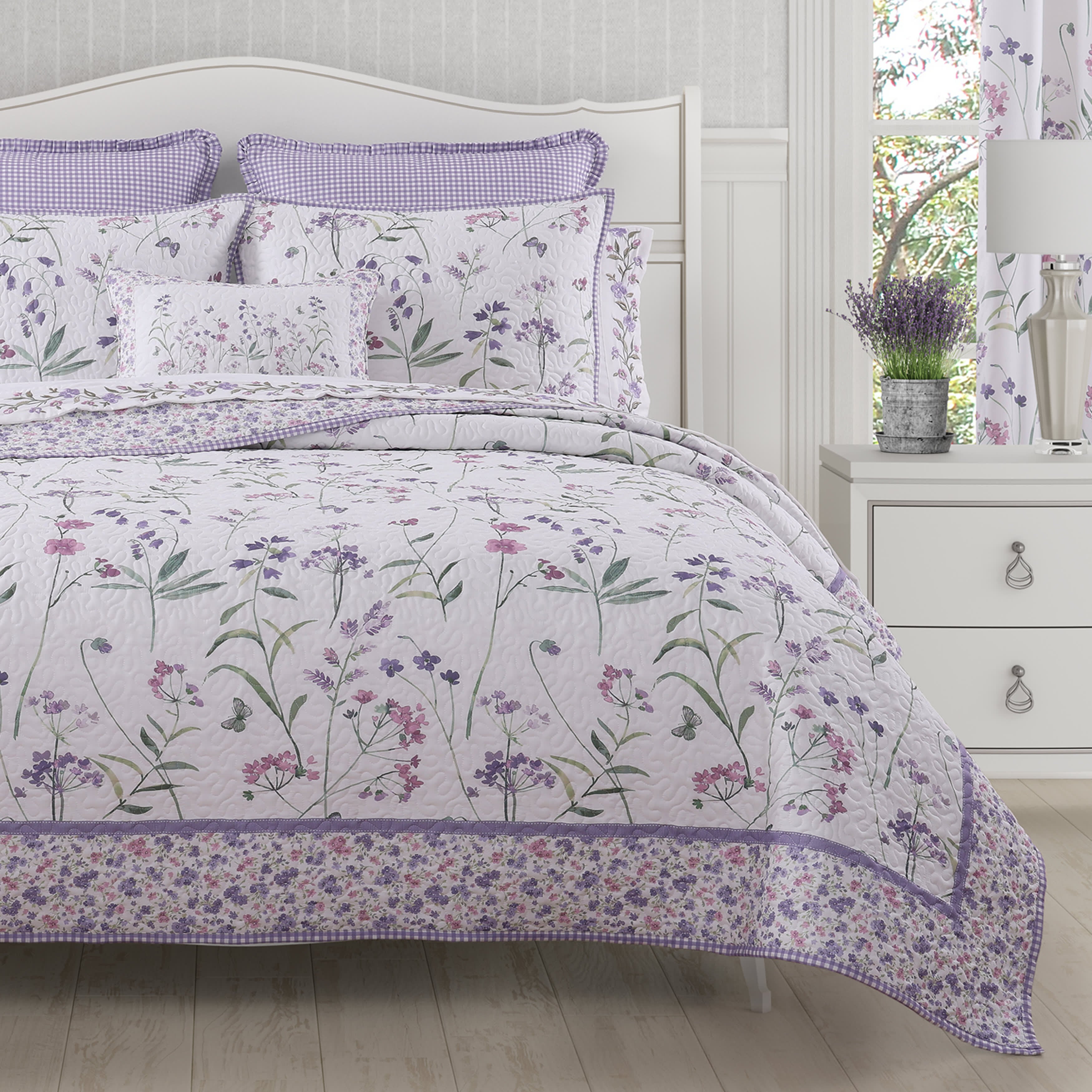 Nola 3 Piece Quilt Set, LILAC, alternate image number null
