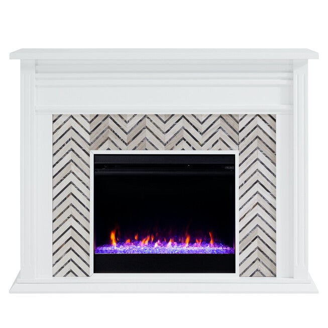 Hebbington Tiled Marble Fireplace, , alternate image number null