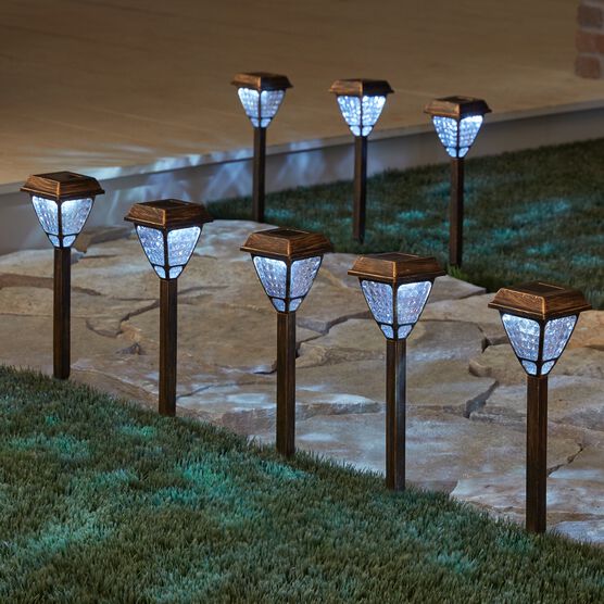 Bronze Solar Lights, Set of 8, BRONZE, hi-res image number null