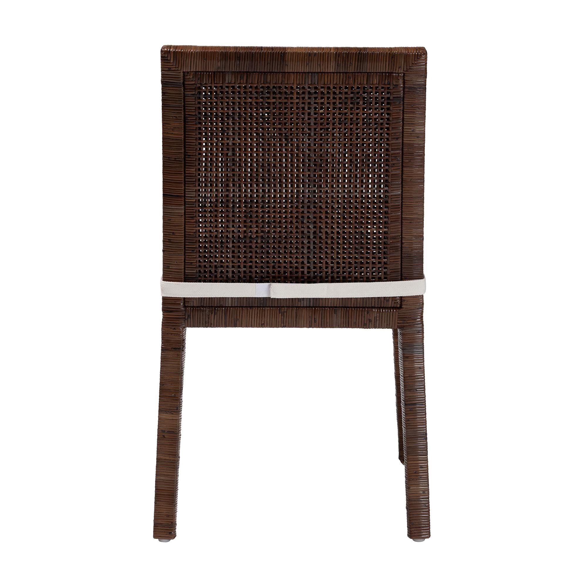Sofia Rattan Dining Chair with Cushion, COFFEE, alternate image number 4