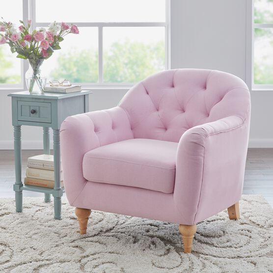 Mae Extra Wide Tufted Occasional Chair Plus Size Living Room Ellos