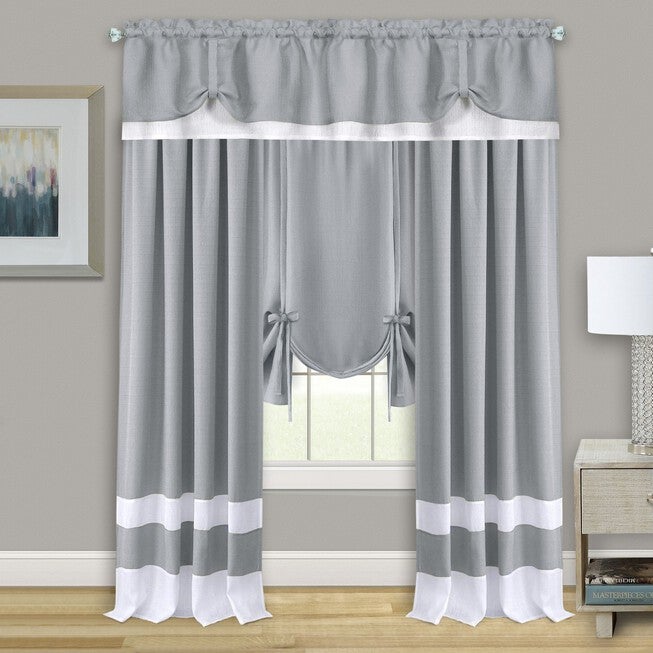 Darcy Window Curtain Tie Up Shade - 58x63, , alternate image number null
