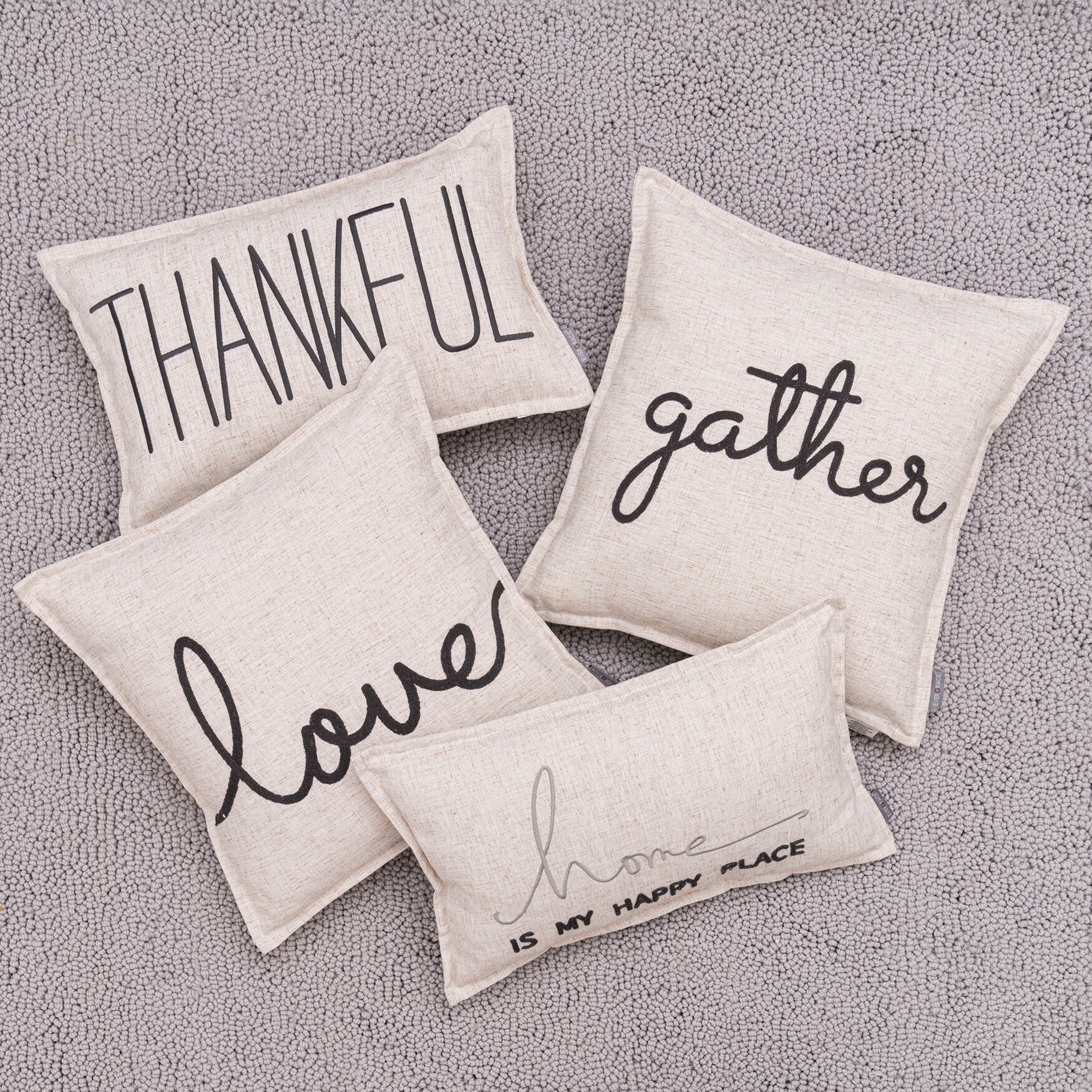 Waska Gather Sentiment Linen Blend Pillow, , alternate image number 6