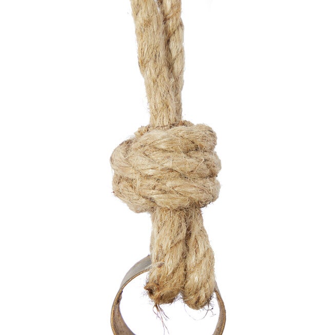 Set Of 3 Gold Metal Rustic Windchime, , alternate image number 2