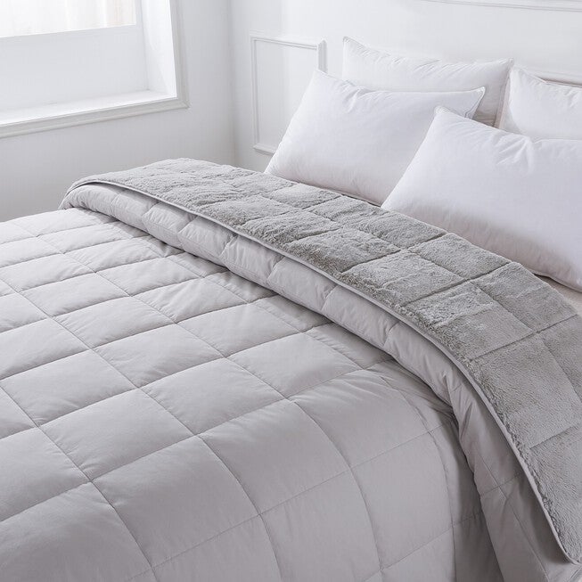 Cozy Down Reversible Blanket, , alternate image number null
