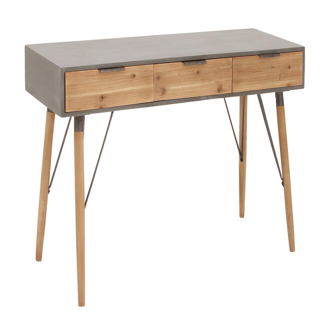 Brown Modern Wood Console Table, 30 x 48, , on-hover image number 1