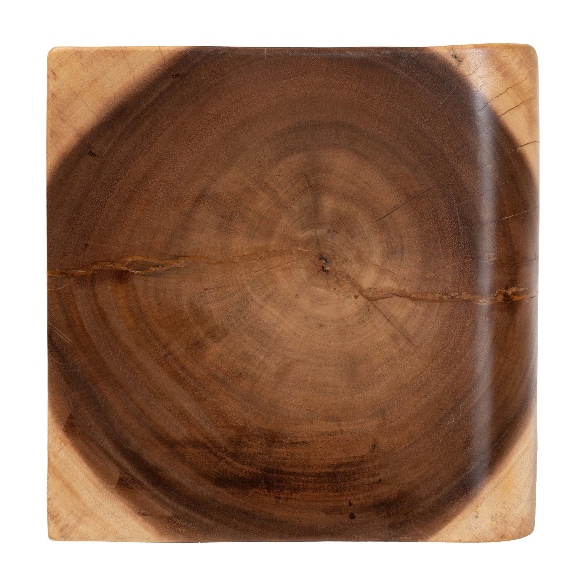 Eliada Hand-carved Suar Wood Side Table, NATURAL BROWN, alternate image number 6