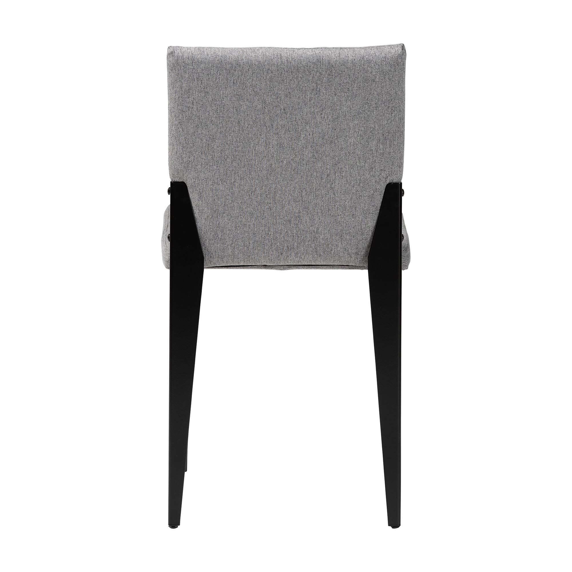 Bishop Industrial Fabric and Metal Dining Chair, GREY, alternate image number 5