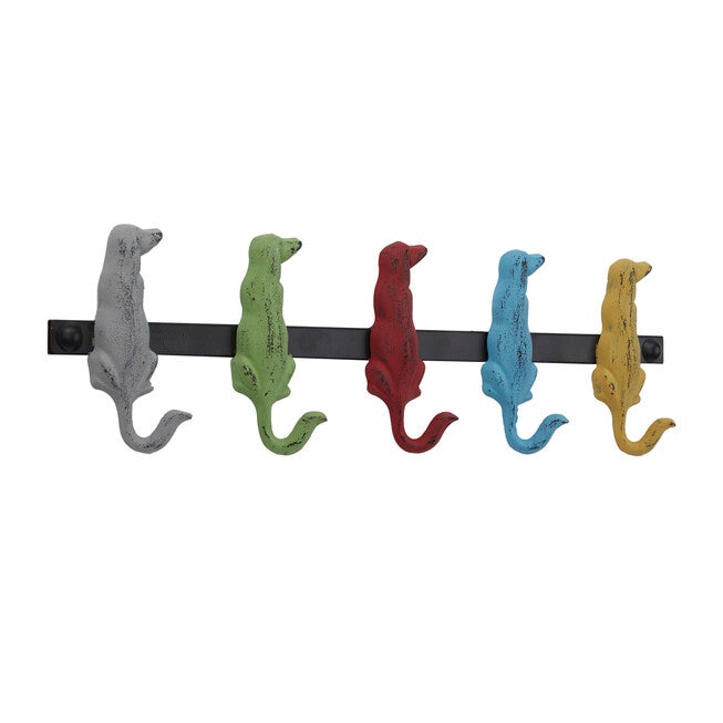Multi Colored Metal Farmhouse Wall Hook Wall Hook, MULTI, hi-res image number null