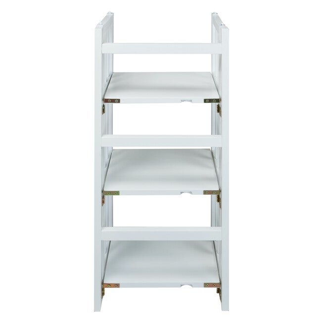 3-Shelf Folding Bookcase 14 inches Wide-White, , alternate image number 3