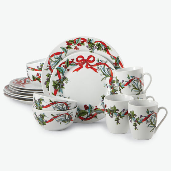 16-Pc. Christmas Dinnerware Set, , on-hover image number null