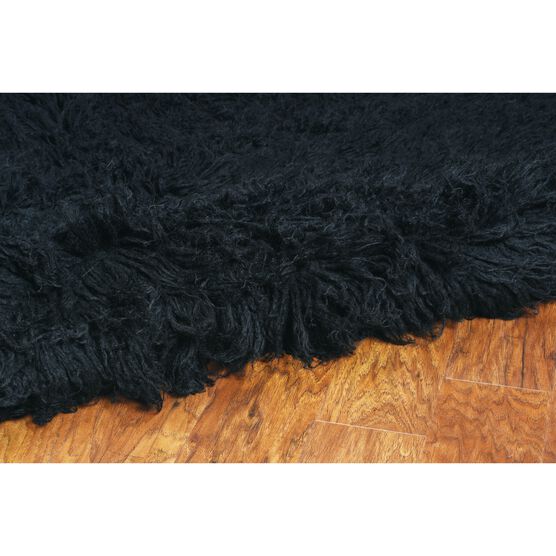 Flokati Black Rug, , on-hover image number null