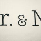Celebrations ""Mr. & Mrs."" Embroidered Decorative Pillow , , alternate image number null