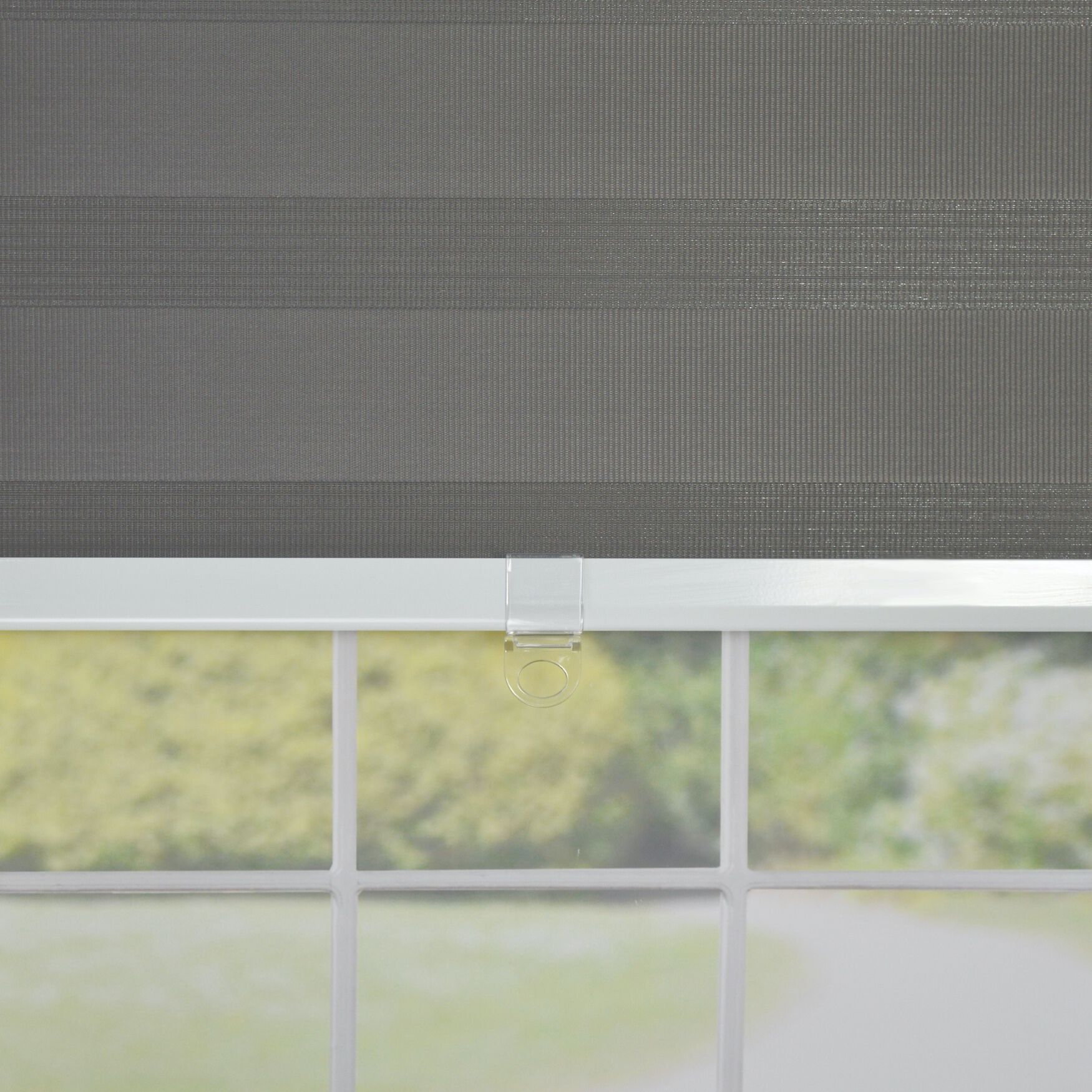 Cordless Zebra Slimline Privacy Window Shade Window, , alternate image number 10