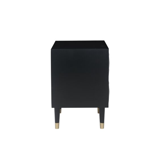 Two Drawer Geo Texture Nightstand, , alternate image number null