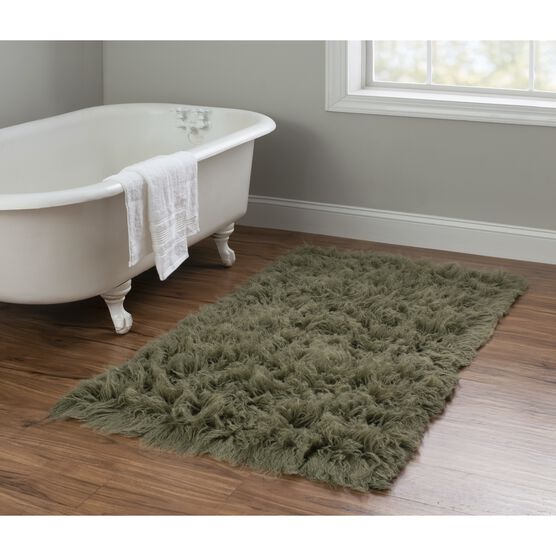 Flokati Olive Rug, , on-hover image number null