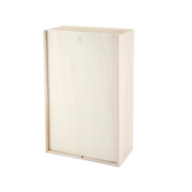 2-Bottle Paulownia Wood Wine Box, BROWN, hi-res image number 0