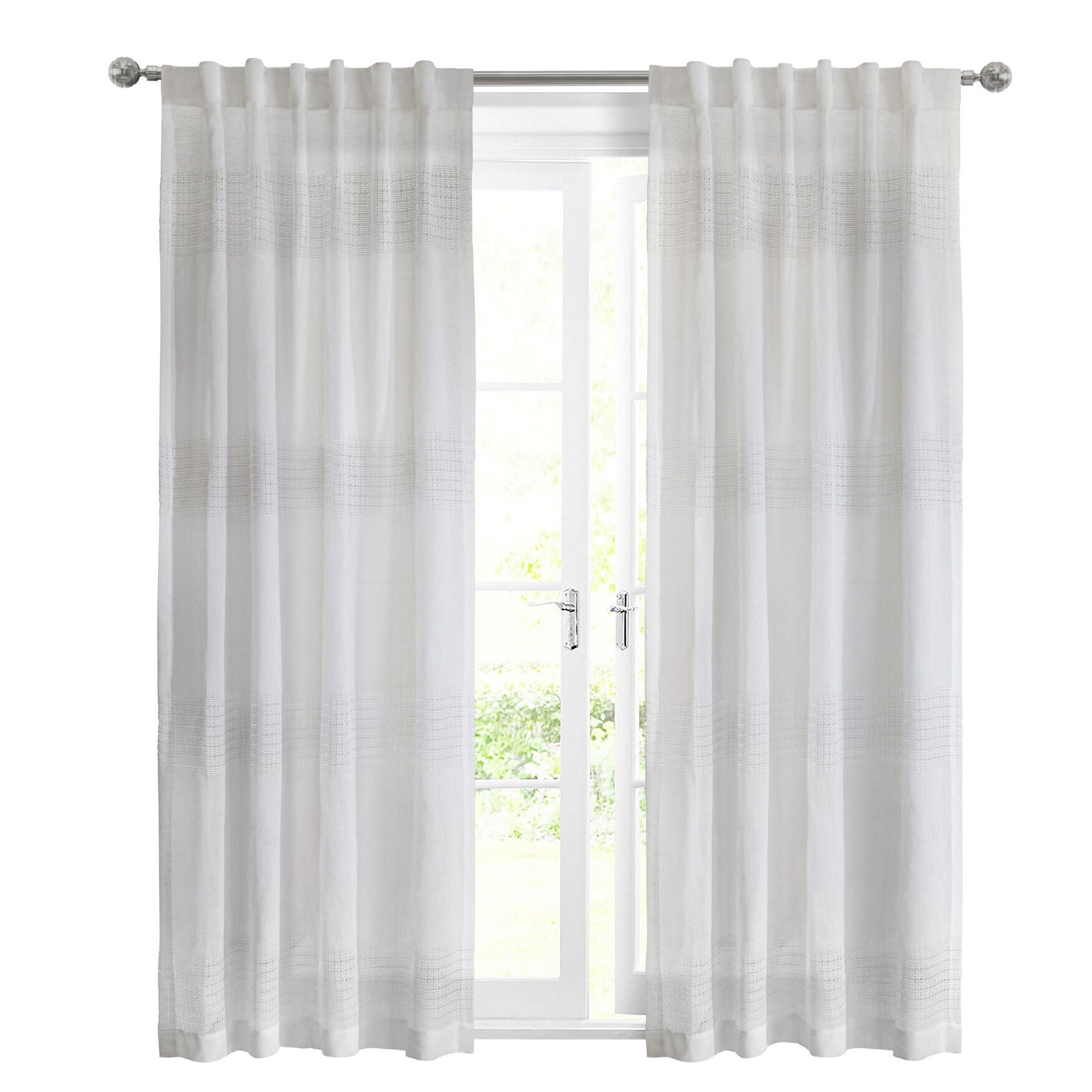 Lindsey Light Filtering Back Tab Curtain Panel, , alternate image number 7