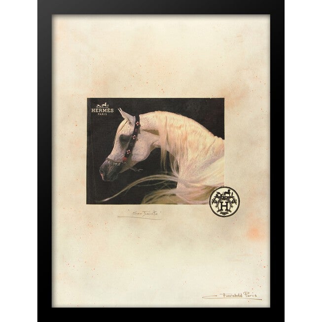 Hermes Horse 14x18 Framed Print, TAN, hi-res image number 0