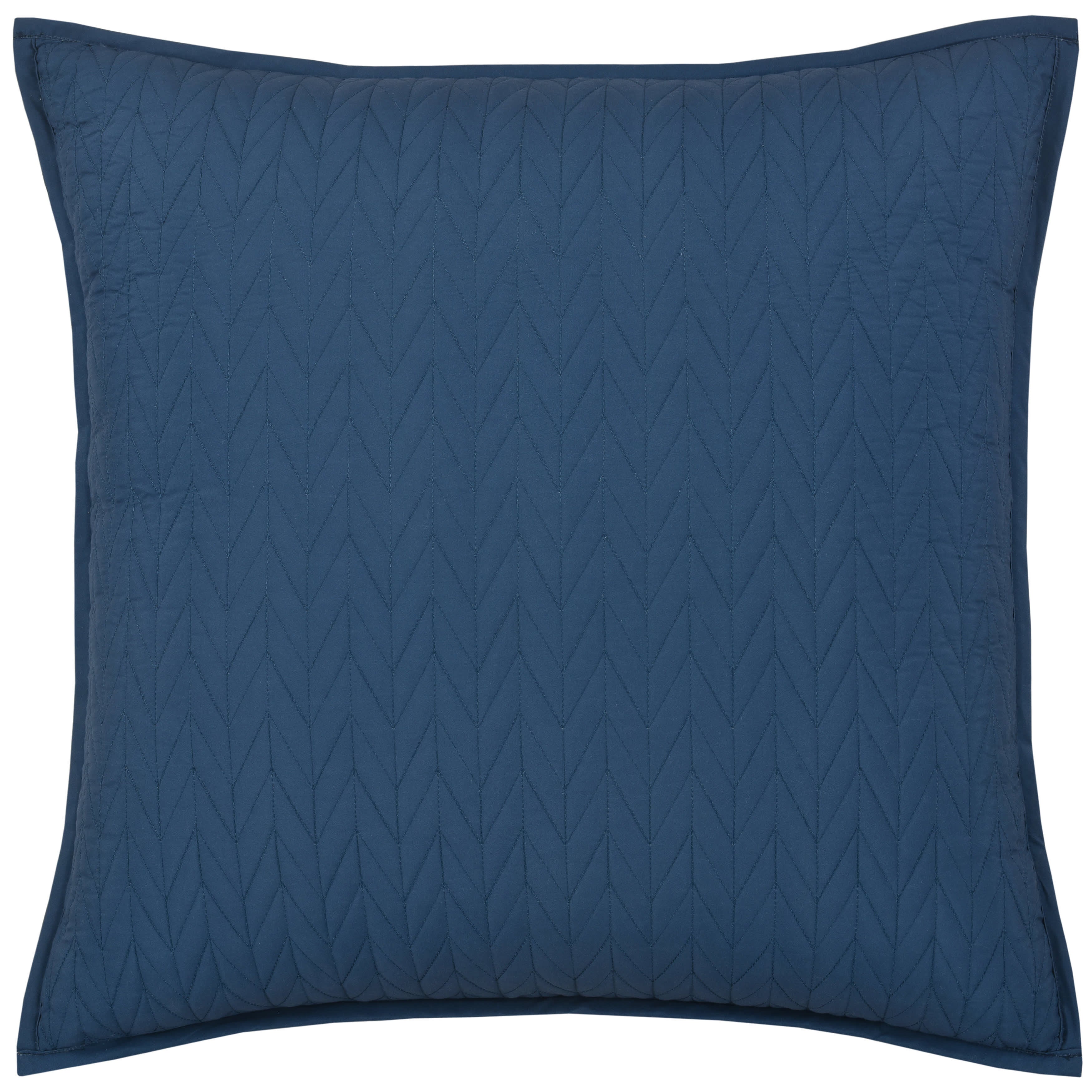 Balboa 16 Inch Square Quilted Decorative Throw Pillow, BLUE, hi-res image number 0