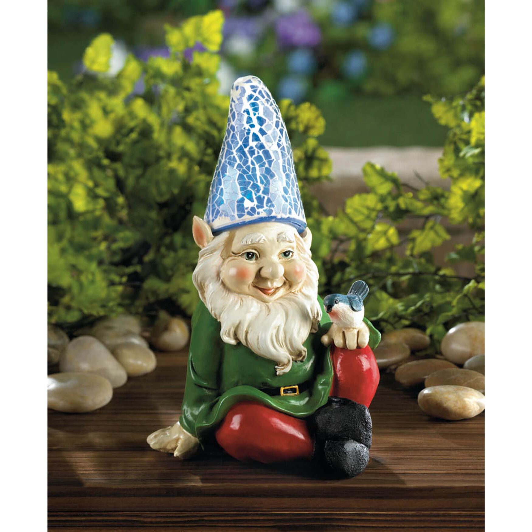 Cheery Gnome Solar Statue, , alternate image number 2
