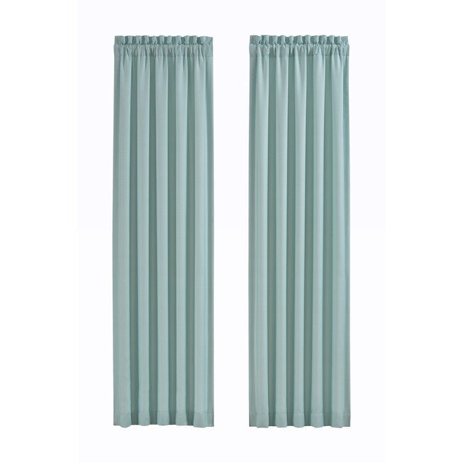 Water's Edge 84 Inch Window Panel Pair, AQUA, alternate image number null