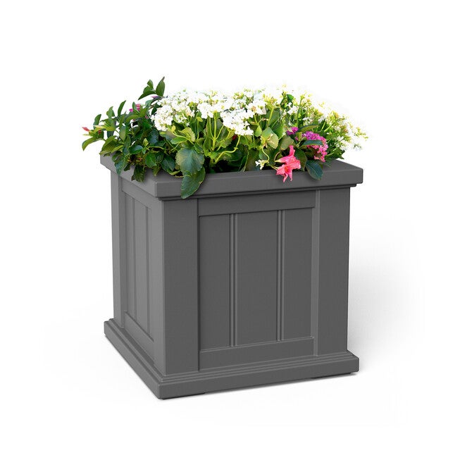 Cape Cod 14x14 Square Planter, GRAPHITE GREY, hi-res image number null