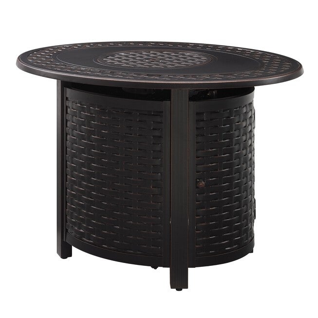 Davis Aluminum Oval LPG/NG Fire Pit, , on-hover image number 1