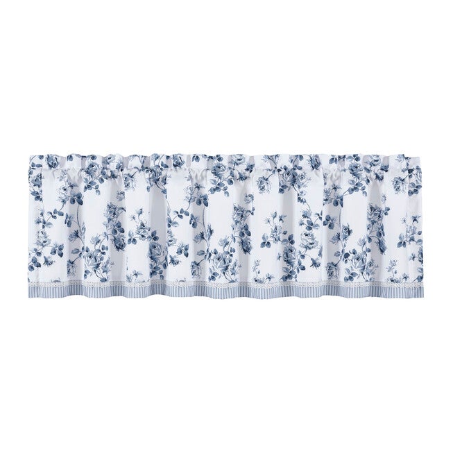 Rialto Window Straight Valance, FRENCH BLUE, alternate image number 2